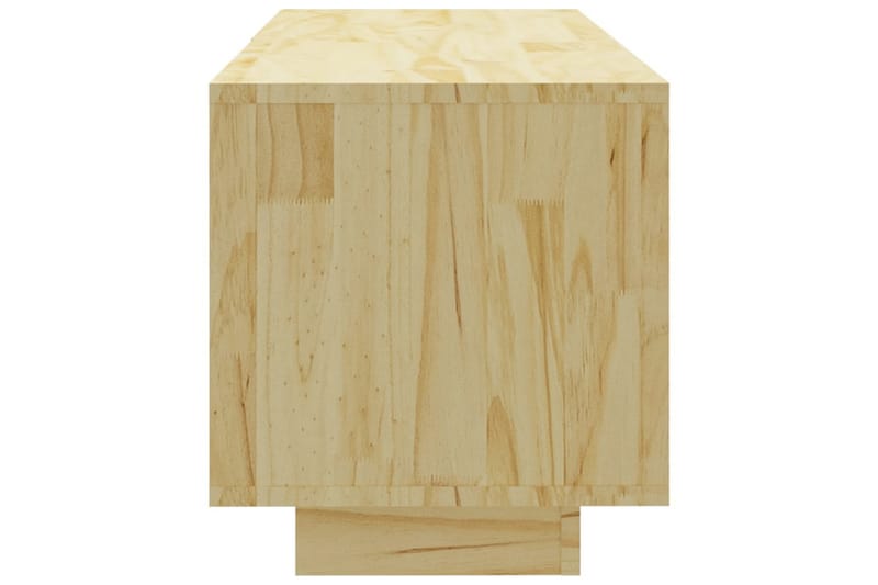 TV-taso 110x30x33,5 cm täysi mänty - Ruskea - Huonekalut - TV- & Mediakalusteet - Tv taso & Mediataso