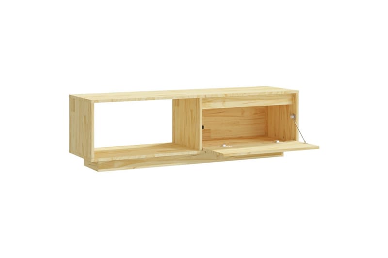 TV-taso 110x30x33,5 cm täysi mänty - Ruskea - Huonekalut - TV- & Mediakalusteet - Tv taso & Mediataso