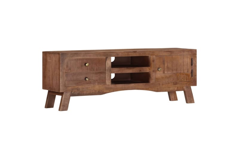 TV-taso 110x30x40 cm karkea mangopuu - Ruskea - Huonekalut - TV- & Mediakalusteet - Tv taso & Mediataso