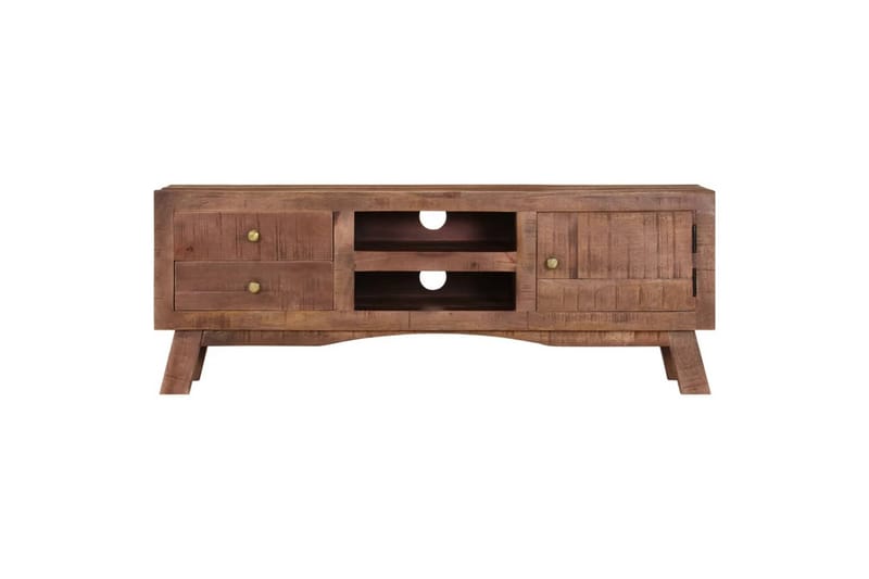 TV-taso 110x30x40 cm karkea mangopuu - Ruskea - Huonekalut - TV- & Mediakalusteet - Tv taso & Mediataso