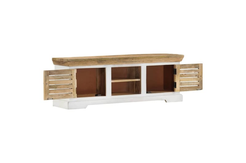 TV-taso 110x30x40 cm täysi mangopuu - Ruskea - Huonekalut - TV- & Mediakalusteet - Tv taso & Mediataso