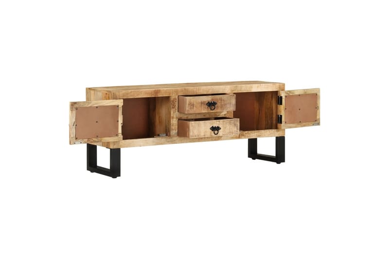 TV-taso 110x30x45 cm karkea mangopuu - Ruskea - Huonekalut - TV- & Mediakalusteet - Tv taso & Mediataso