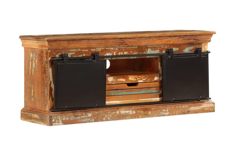 TV-taso 110x30x45 cm kierrätetty puu - Ruskea - Huonekalut - TV- & Mediakalusteet - Tv taso & Mediataso
