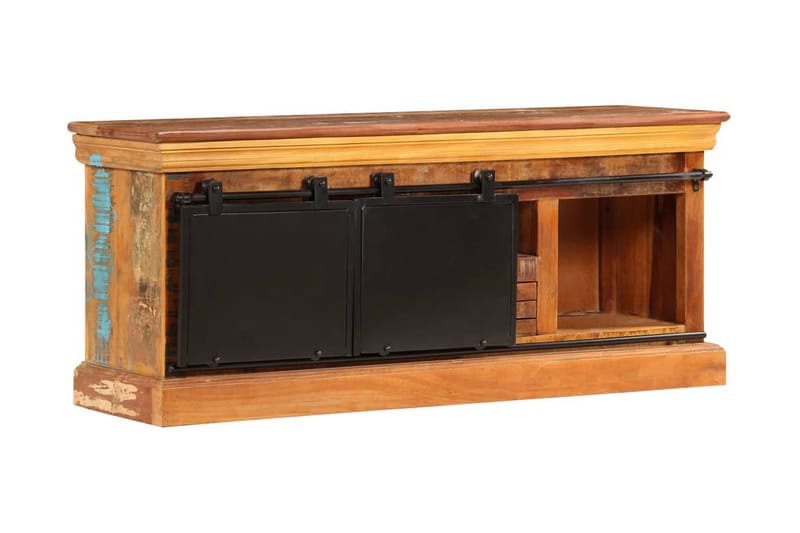 TV-taso 110x30x45 cm kierrätetty puu - Ruskea - Huonekalut - TV- & Mediakalusteet - Tv taso & Mediataso