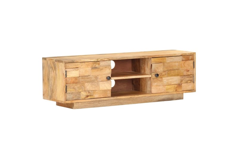 TV-taso 116x30x35 cm täysi mangopuu - Punainen - Huonekalut - TV- & Mediakalusteet - Tv taso & Mediataso