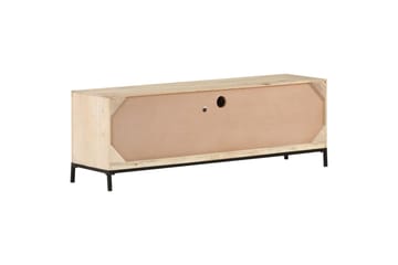 TV-taso 120x30x40 cm täysi mangopuu ja luonnollinen ruoko - Huonekalut - TV- & Mediakalusteet - Tv taso & Mediataso
