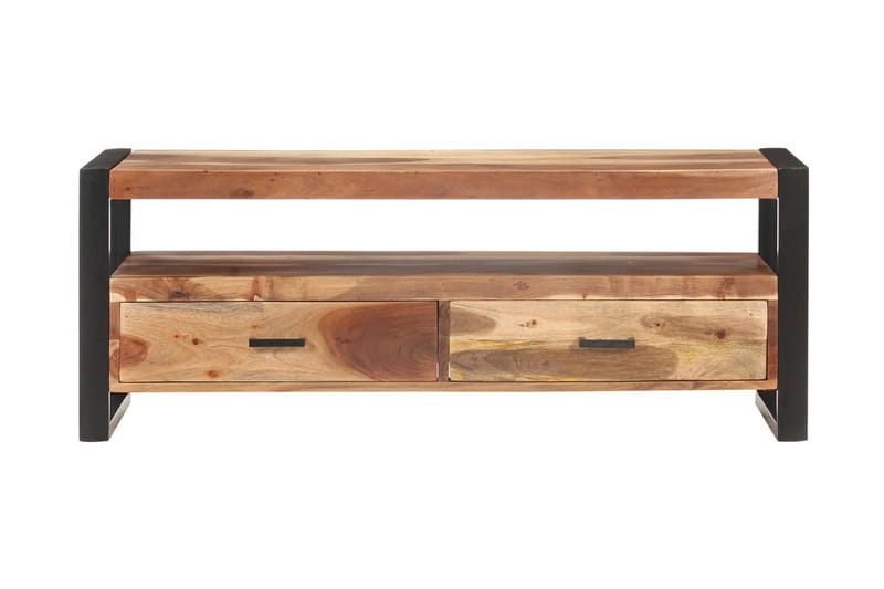TV-taso 120x35x45 cm täysi puu seesamviimeistelyllä - Ruskea - Huonekalut - TV- & Mediakalusteet - Tv taso & Mediataso