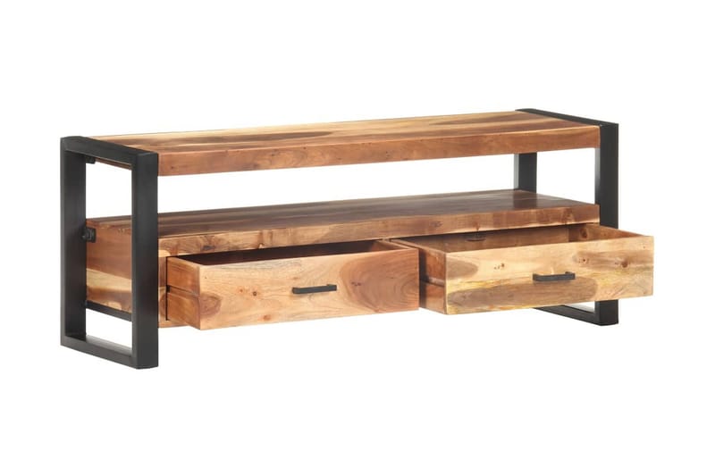 TV-taso 120x35x45 cm täysi puu seesamviimeistelyllä - Ruskea - Huonekalut - TV- & Mediakalusteet - Tv taso & Mediataso
