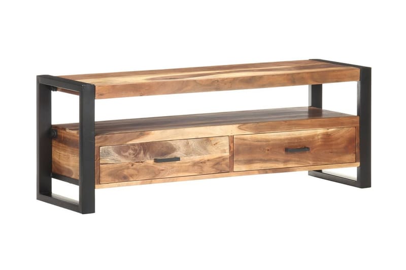 TV-taso 120x35x45 cm täysi puu seesamviimeistelyllä - Ruskea - Huonekalut - TV- & Mediakalusteet - Tv taso & Mediataso