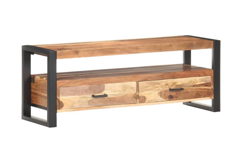 TV-taso 120x35x45 cm täysi puu seesamviimeistelyllä - Ruskea - Huonekalut - TV- & Mediakalusteet - Tv taso & Mediataso