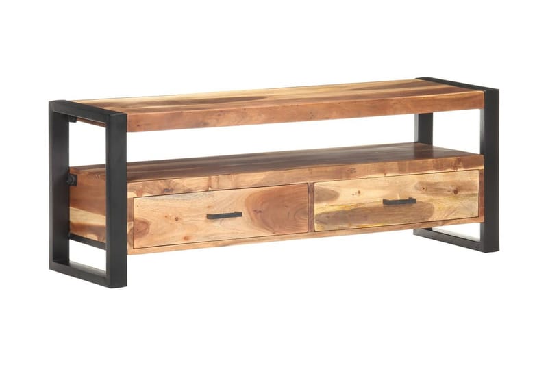 TV-taso 120x35x45 cm täysi puu seesamviimeistelyllä - Ruskea - Huonekalut - TV- & Mediakalusteet - Tv taso & Mediataso
