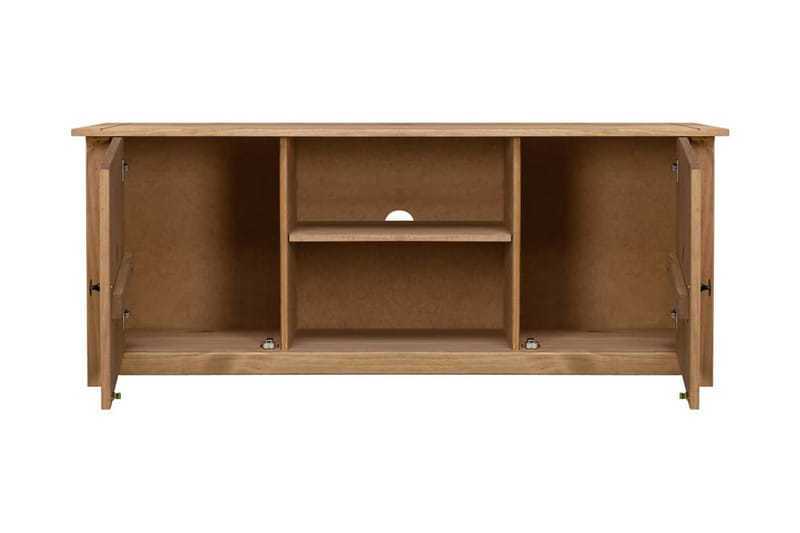TV-taso 120x40x50 cm täysi mänty Panama-sarja - Ruskea - Huonekalut - TV- & Mediakalusteet - Tv taso & Mediataso