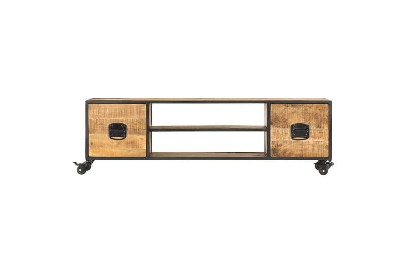 TV-taso 130x30x39 cm täysi mangopuu - Huonekalut - TV- & Mediakalusteet - Tv taso & Mediataso