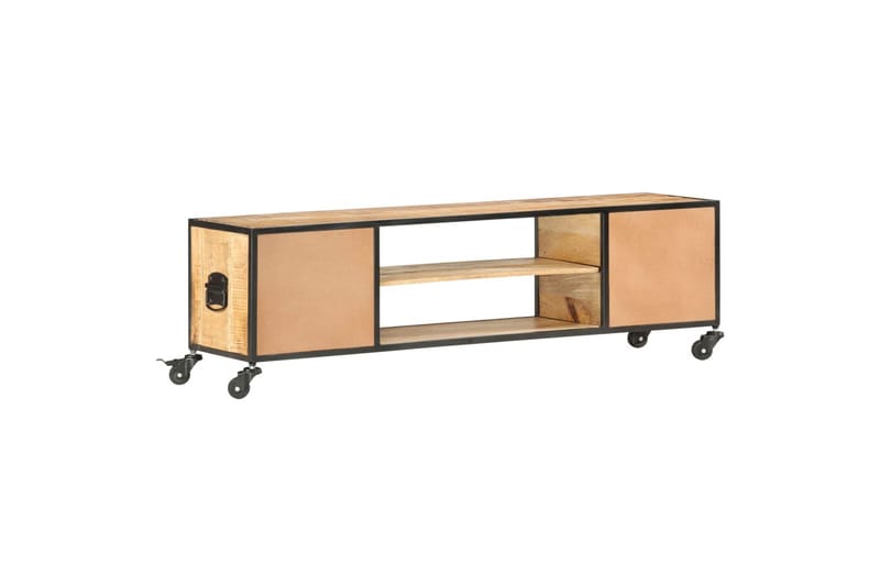 TV-taso 130x30x39 cm täysi mangopuu - Huonekalut - TV- & Mediakalusteet - Tv taso & Mediataso
