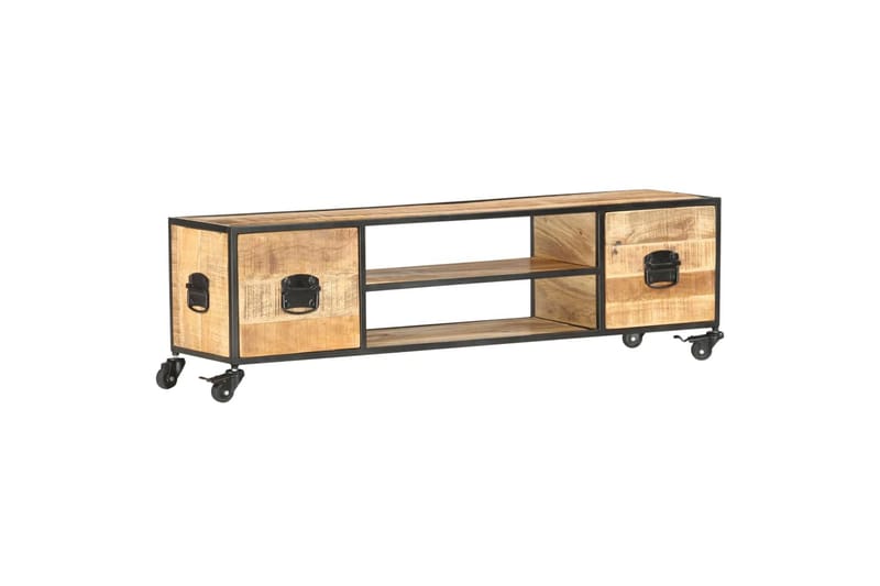 TV-taso 130x30x39 cm täysi mangopuu - Huonekalut - TV- & Mediakalusteet - Tv taso & Mediataso