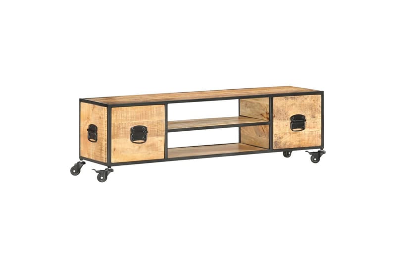 TV-taso 130x30x39 cm täysi mangopuu - Huonekalut - TV- & Mediakalusteet - Tv taso & Mediataso