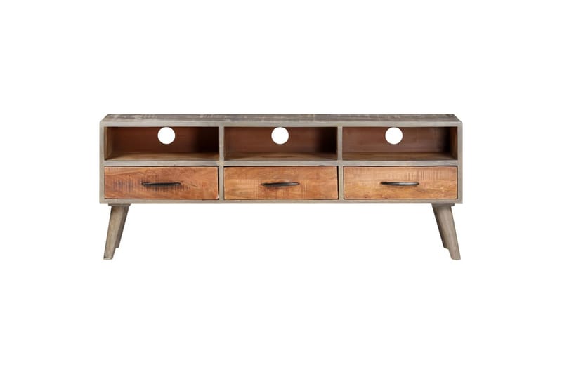 TV-taso 130x35x51 cm Mango - Harmaa - Huonekalut - TV- & Mediakalusteet - Tv taso & Mediataso