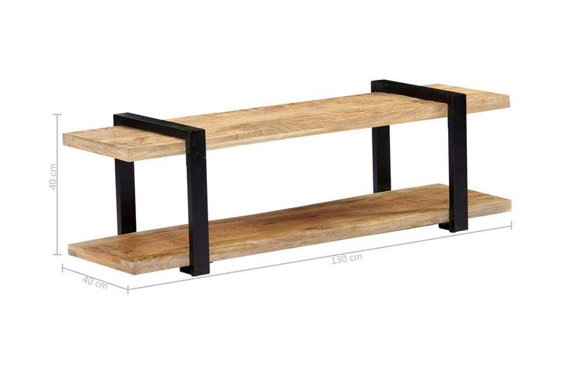 TV-taso 130x40x40 cm mangopuu - Ruskea - Huonekalut - TV- & Mediakalusteet - Tv taso & Mediataso