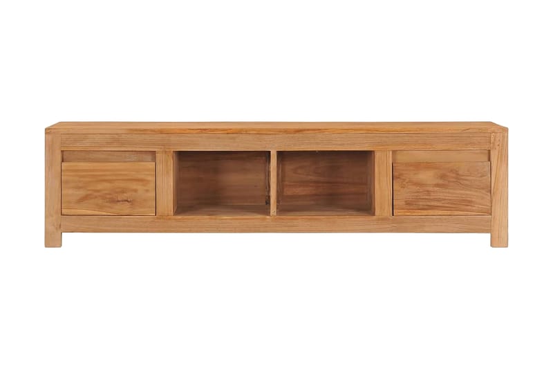 TV-taso 135x30x35 cm täysi tiikki - Ruskea - Huonekalut - TV- & Mediakalusteet - Tv taso & Mediataso