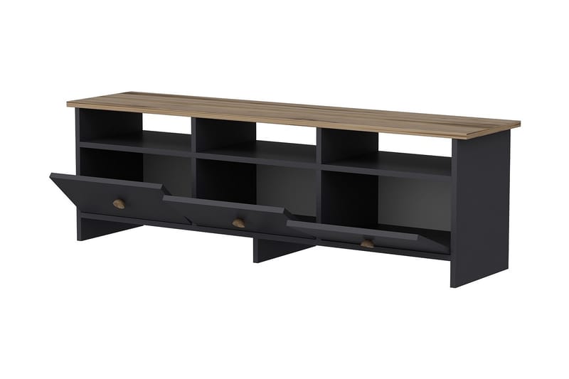 TV-taso 150 cm Antrasiitti/Tammi - Huonekalut - TV- & Mediakalusteet - Tv taso & Mediataso