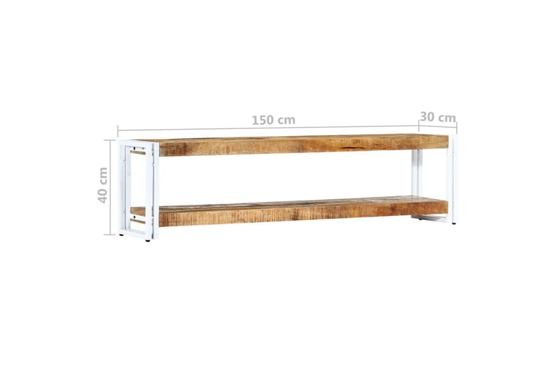 TV-taso 150x30x40 cm täysi mangopuu - Ruskea - Huonekalut - TV- & Mediakalusteet - Tv taso & Mediataso