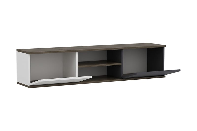 TV-taso 160 cm - Antrasiitti/Pähkinä - Huonekalut - TV- & Mediakalusteet - Tv taso & Mediataso