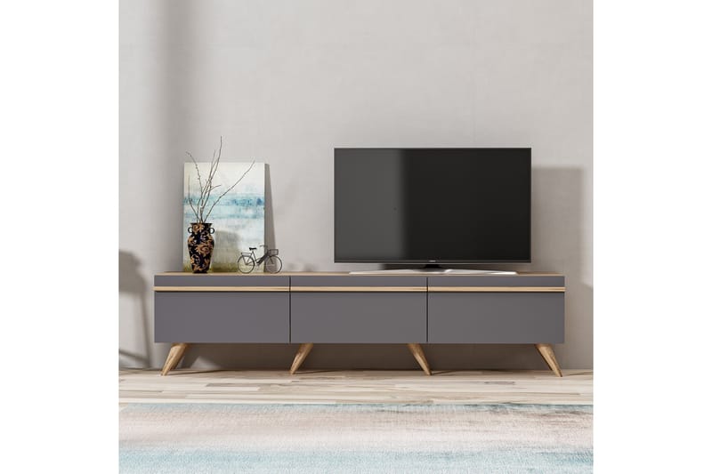 TV-taso 180 cm - Antrasiitti - Huonekalut - TV- & Mediakalusteet - Tv taso & Mediataso