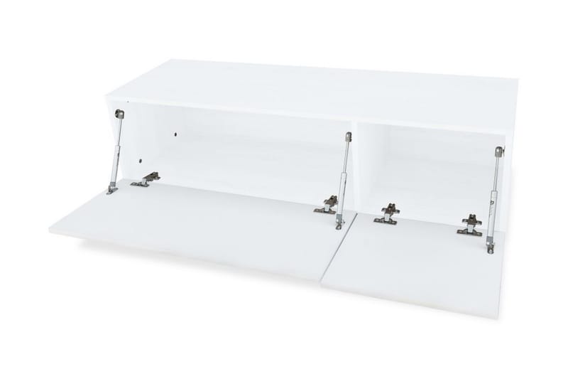 TV-taso 2 kpl Lastulevy 120x40x34 cm Korkeakiilto Valkoinen - Valkoinen - Huonekalut - TV- & Mediakalusteet - Tv taso & Mediataso