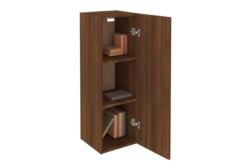 TV-taso 2 kpl ruskea tammi 30,5x30x90 cm tekninen puu - Ruskea - Huonekalut - TV- & Mediakalusteet - Tv taso & Mediataso