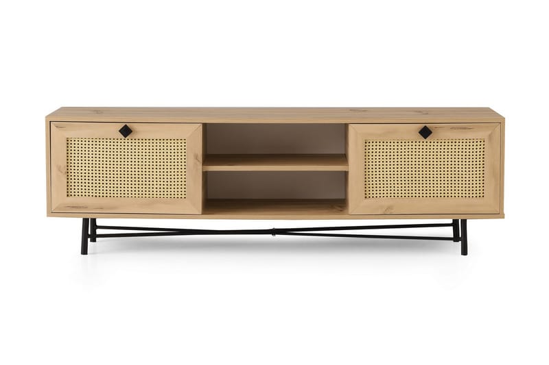 TV-taso 40x180 cm - Luonnonväri/Musta - Huonekalut - TV- & Mediakalusteet - Tv taso & Mediataso