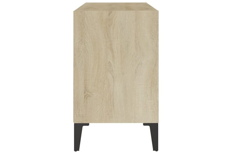 TV-taso 69,5x30x50 cm Sonoma-tammi Metallijalat - Ruskea - Huonekalut - TV- & Mediakalusteet - Tv taso & Mediataso