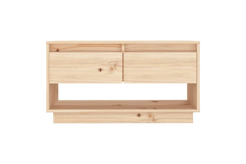 TV-taso 74x34x40 cm täysi mänty - Ruskea - Huonekalut - TV- & Mediakalusteet - Tv taso & Mediataso