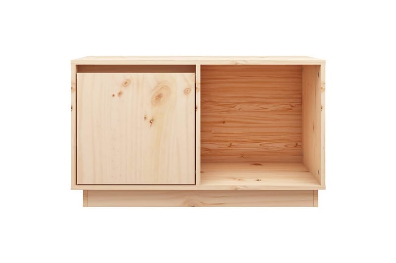 TV-taso 74x35x44 cm täysi mänty - Ruskea - Huonekalut - TV- & Mediakalusteet - Tv taso & Mediataso