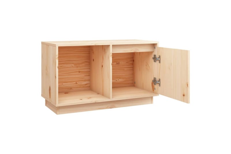 TV-taso 74x35x44 cm täysi mänty - Ruskea - Huonekalut - TV- & Mediakalusteet - Tv taso & Mediataso