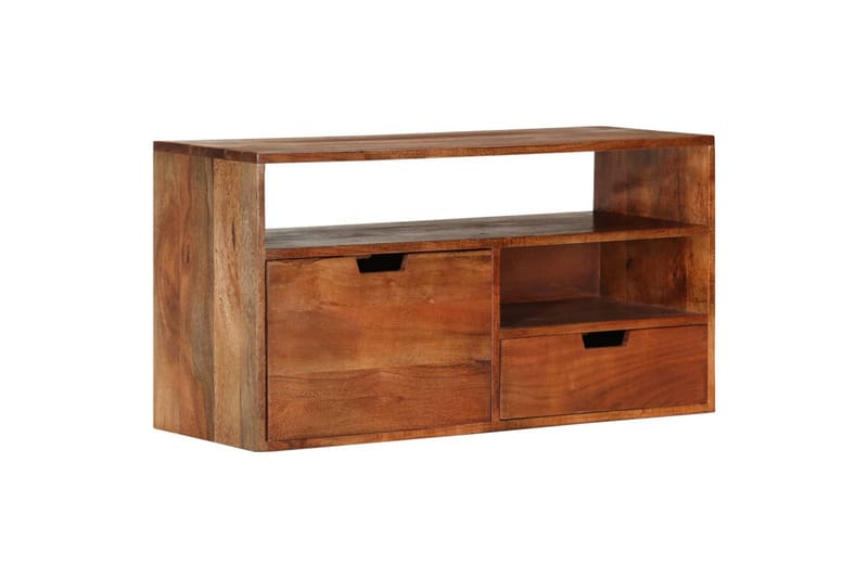 TV-taso 80x30x42 cm täysi akaasiapuu - Ruskea - Huonekalut - TV- & Mediakalusteet - Tv taso & Mediataso