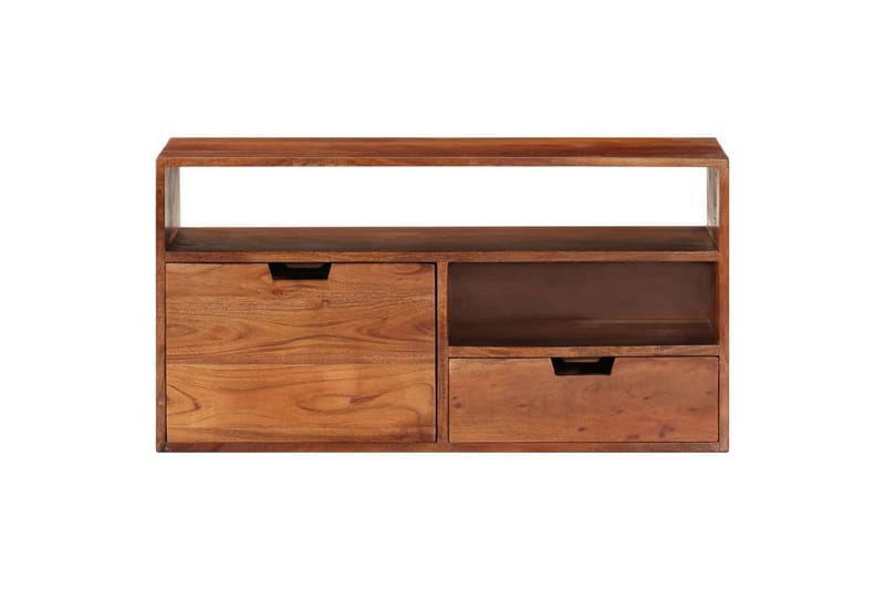 TV-taso 80x30x42 cm täysi akaasiapuu - Ruskea - Huonekalut - TV- & Mediakalusteet - Tv taso & Mediataso