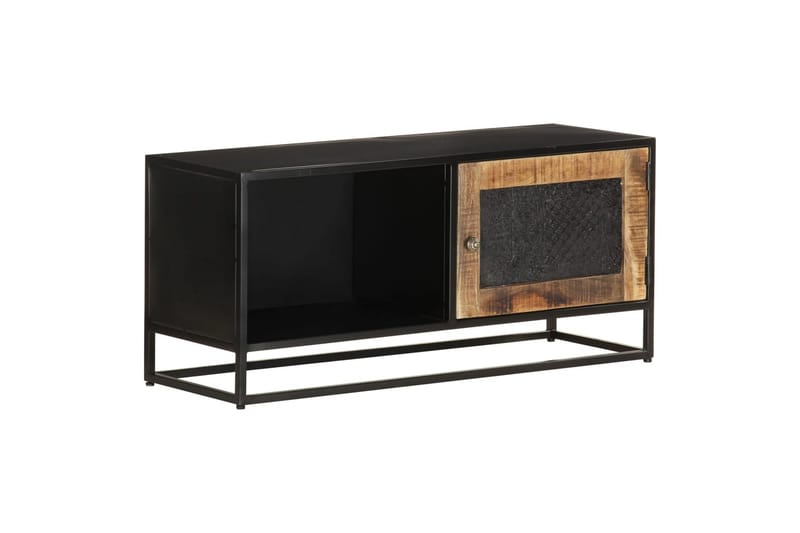TV-taso 90x30x40 cm karkea mangopuu - Ruskea - Huonekalut - TV- & Mediakalusteet - Tv taso & Mediataso