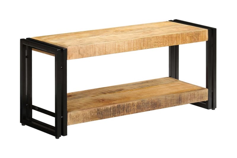 TV-taso 90x30x40 cm kiinteä mangopuu - Ruskea - Huonekalut - TV- & Mediakalusteet - Tv taso & Mediataso