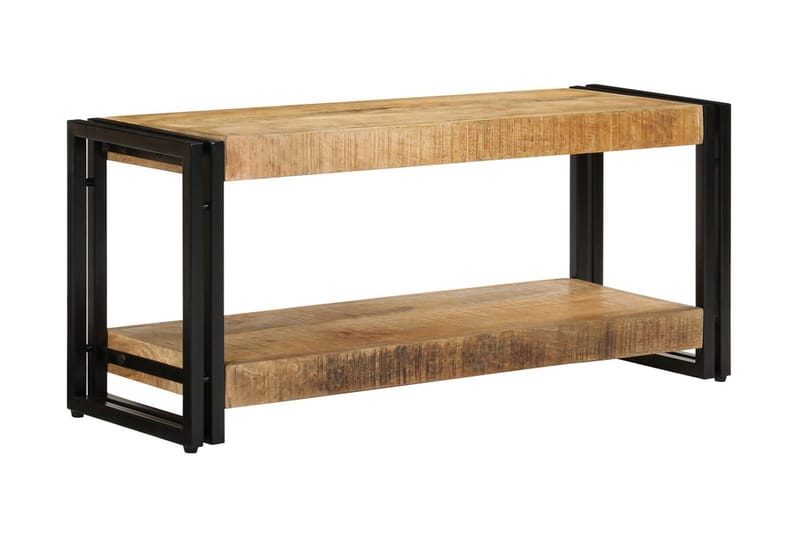 TV-taso 90x30x40 cm kiinteä mangopuu - Ruskea - Huonekalut - TV- & Mediakalusteet - Tv taso & Mediataso