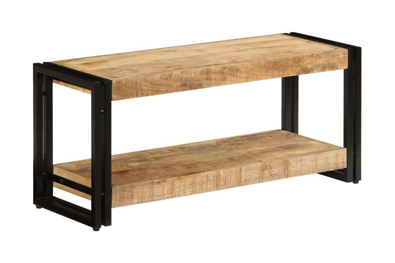 TV-taso 90x30x40 cm kiinteä mangopuu - Ruskea - Huonekalut - TV- & Mediakalusteet - Tv taso & Mediataso