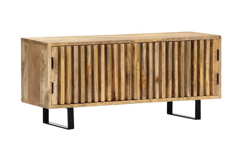 TV-taso 90x30x40 cm täysmangopuu - Ruskea - Huonekalut - TV- & Mediakalusteet - Tv taso & Mediataso