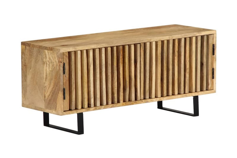 TV-taso 90x30x40 cm täysmangopuu - Ruskea - Huonekalut - TV- & Mediakalusteet - Tv taso & Mediataso
