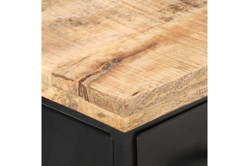 TV-taso 90x30x41 cm karkea mangopuu - Musta - Huonekalut - TV- & Mediakalusteet - Tv taso & Mediataso
