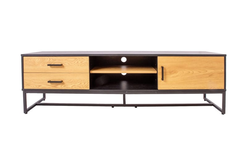 TV-taso Amsterdam 160 cm Tammi/Musta - Huonekalut - TV- & Mediakalusteet - Tv taso & Mediataso