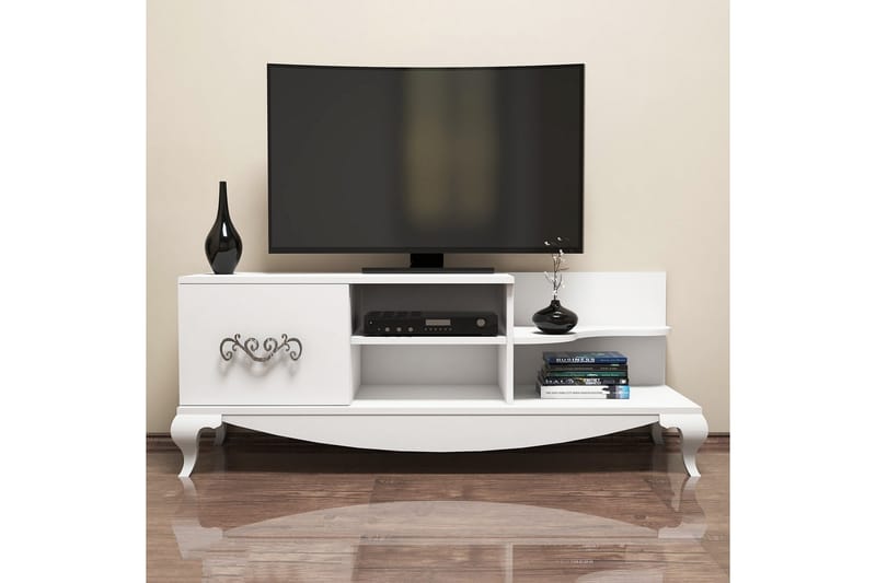 TV-taso Amtorp 130 cm - Valkoinen - Huonekalut - TV- & Mediakalusteet - Tv taso & Mediataso
