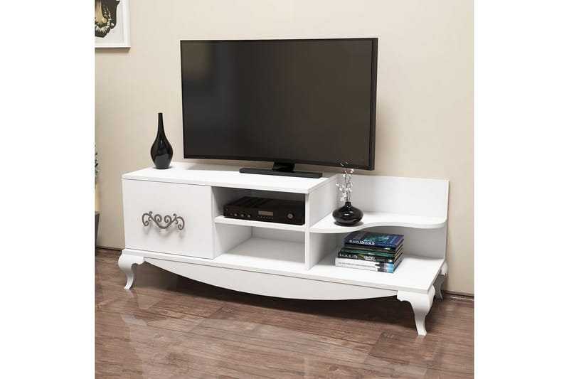 TV-taso Amtorp 130 cm - Valkoinen - Huonekalut - TV- & Mediakalusteet - Tv taso & Mediataso