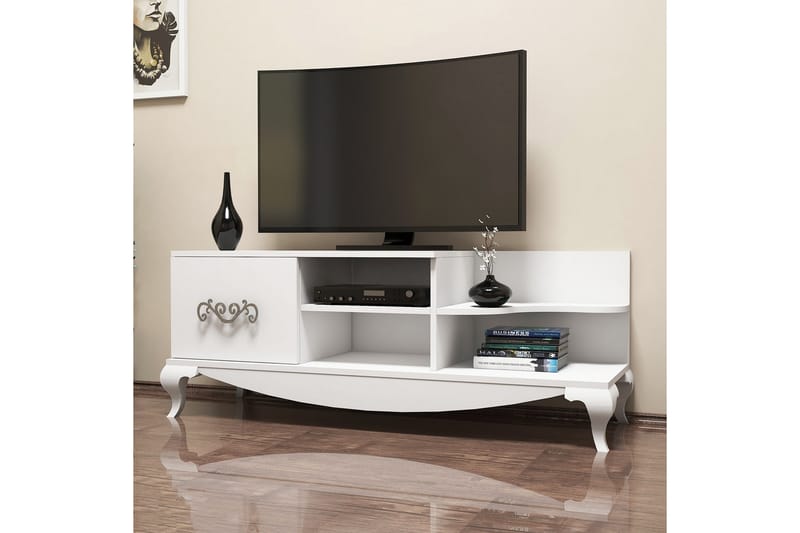 TV-taso Amtorp 130 cm - Valkoinen - Huonekalut - TV- & Mediakalusteet - Tv taso & Mediataso