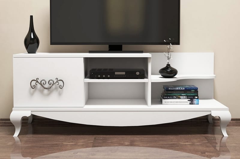 TV-taso Amtorp 130 cm - Valkoinen - Huonekalut - TV- & Mediakalusteet - Tv taso & Mediataso