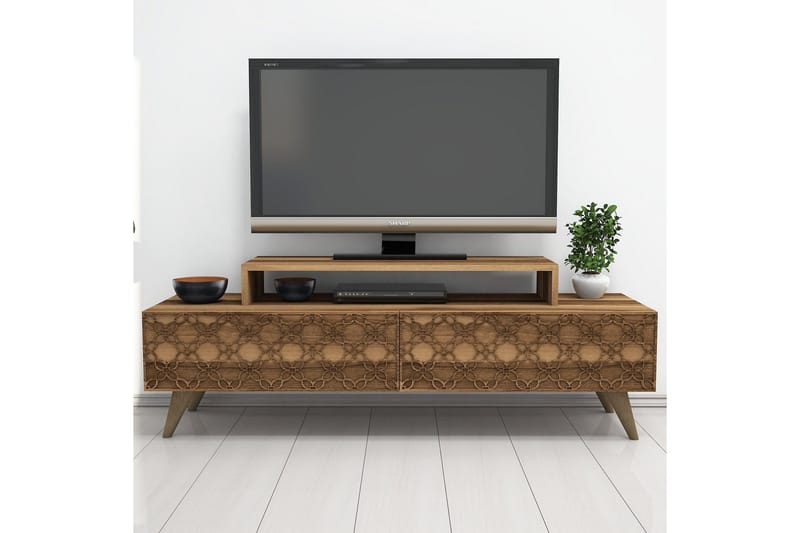 TV-taso Amtorp 140 cm - Ruskea - Huonekalut - TV- & Mediakalusteet - Tv taso & Mediataso