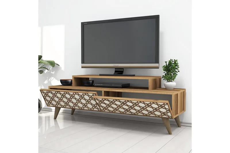 TV-taso Amtorp 140 cm - Ruskea - Huonekalut - TV- & Mediakalusteet - Tv taso & Mediataso
